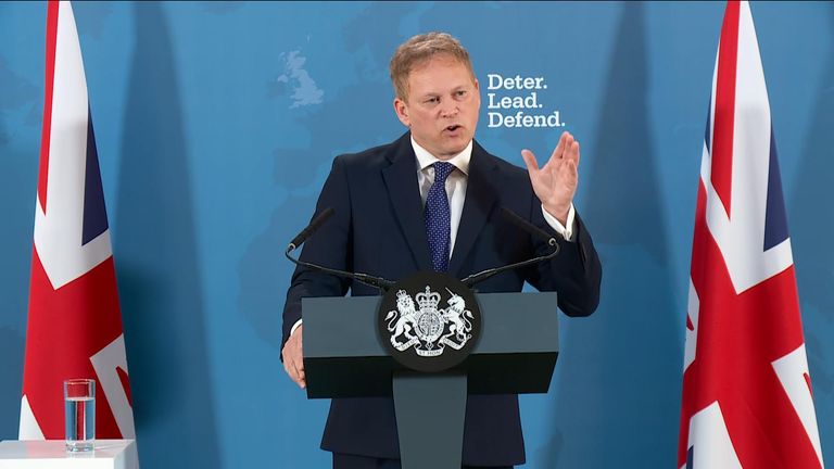 defence secretary Grant Shapps 